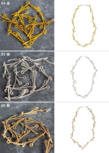 ししゅうつなぎグラスコード